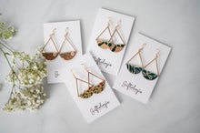 Load image into Gallery viewer, Flower Power Dangle Earrings - Silver
