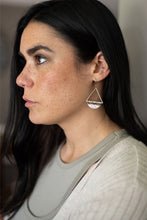 Load image into Gallery viewer, Cross Stitch Dangle Earrings - Gold
